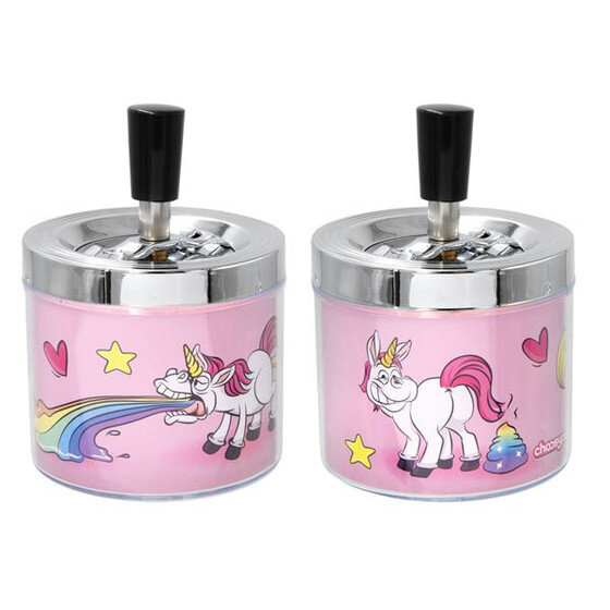 Drehaschenbecher - Unicorn - 1 Stück