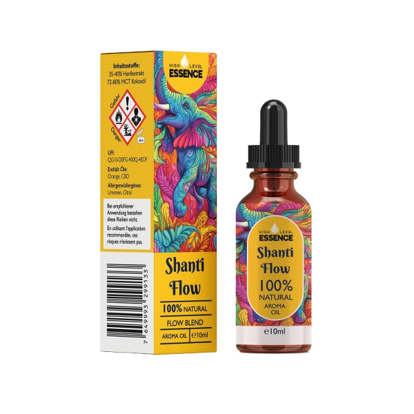 High Level Essence - Aromatherapie - Shanti Flow - Aroma&ouml;l mit CBD und CBG
