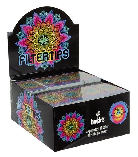 Filter Tips - Mandala - 60x25mm - 40 St&uuml;ck - Display &agrave; 48 St&uuml;ck