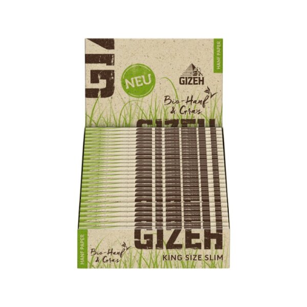 GIZEH - King Size Slim - Hanf & Gras - Box - 25 x 34 St&uuml;ck