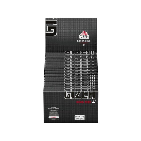 GIZEH - King Size - Black - Box - 50 x 34 St&uuml;ck