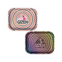 GIZEH - Rolling Tray - 18 x 14cm - Trippy red white - Small