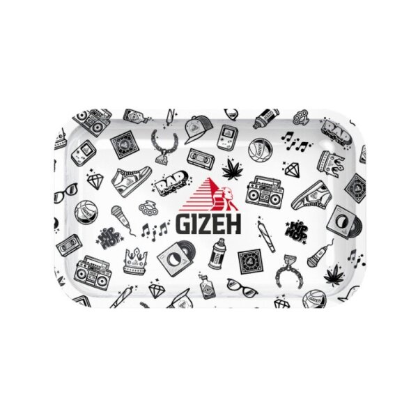 GIZEH - Rolling Tray - 27.5 x 17.5cm - Comic white - Medium