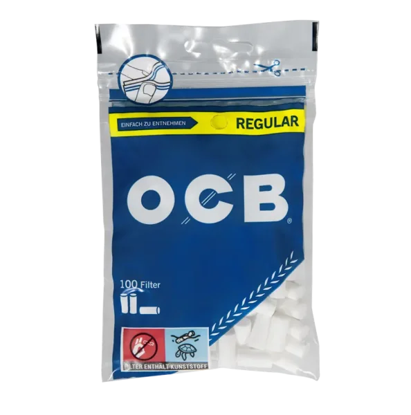 OCB - Filter Regular 7.5mm - Display - 30 x 100 St&uuml;ck