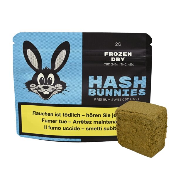 Hash Bunnies - Premium Swiss CBD Hash - Frozen Dry - 2g