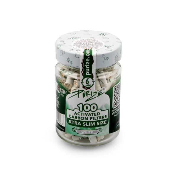 Purize - Xtra Slim Size Glas - 100 St&uuml;ck - White