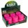 Grinder Alu Pink Hemp Leaf - 40mm - 3 Layers - Display - 12 Stück