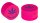 Grinder Alu Pink Hemp Leaf - 40mm - 3 Layers - Display - 12 Stück