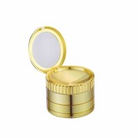 Champ High - Grinder Magnifier Gold mit Lupe und Staufach - 50mm - 4 Layers