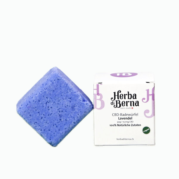 Herba di Berna - CBD Badew&uuml;rfel - 150mg CBD - Lavendel