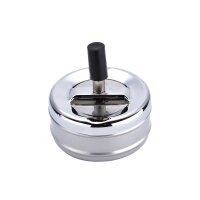 Metall Drehaschenbecher - Display - 6 St&uuml;ck