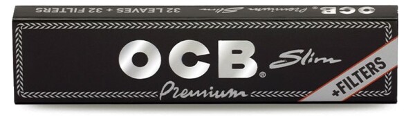 OCB - Premium Slim Kingsize + Tips - Display - 32 x 32 St&uuml;ck